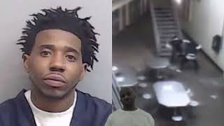 Alleged YSL Member Stabs YFN Lucci In Prison In New Clip From YSL Trial [upl. by Eirovi]