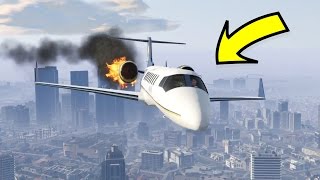 CAN WE STOP THE CRASHING PLANE IN GTA 5 [upl. by Ion]