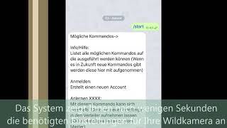 picture transfer Account Anlegen iOS Android  Wildkamera Bilder per Email in Telegram übertragen [upl. by Aratahs984]