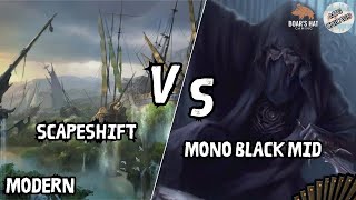 Scapeshift VS Mono Black Mid MTG Modern [upl. by Eirdua]