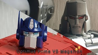 Optimus Prime VS Megatron G1 Stop Motion  Transformers The movie 1986 [upl. by Miculek]