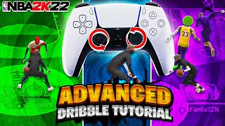 New Most Advanced Dribble Tutorial On NBA 2k22 Become UnGuardable Overnight Controller Cam [upl. by Anotyal]