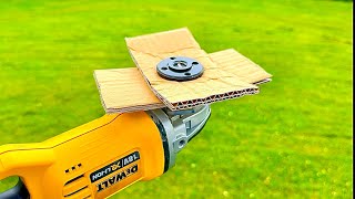 Breakthrough Idea Insert Cardboard Into Angle Grinder  Angle Grinder Hacks [upl. by Eyaj]