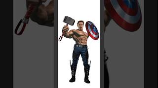 Hulk  Iron man  Captain america  Drax  Fusion art  shorts youtubeshorts [upl. by Hendrickson]