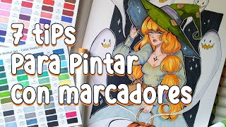 Como pintar con Marcadores✨💛Guía para Principiantes 💛✨  OHUHU [upl. by Ecirtnas383]