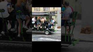 Where to get Prague Beer Bike in Prague Hire this for extraordinary Fun in Prague Things to do [upl. by Corrinne]