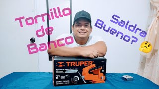 Nuevo Tornillo de Banco Truper herramientas truper [upl. by Romonda580]