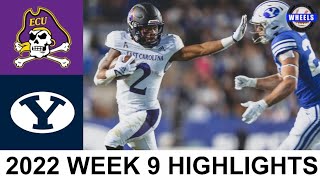 East Carolina vs BYU Highlights  College Football Week 9  2022 College Football Highlights [upl. by Dudden]