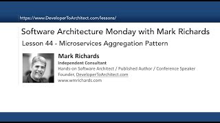 Lesson 44  Microservices Aggregation Pattern [upl. by Egroj]