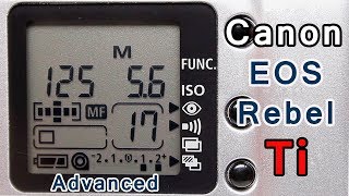Advanced Functions Canon EOS Rebel Ti SLR Film Camera EOS Kiss 5 EOS 300V [upl. by Cathie]