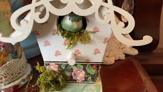 DECOUPAGE BIRDHOUSES 101 Part One [upl. by Erreip730]