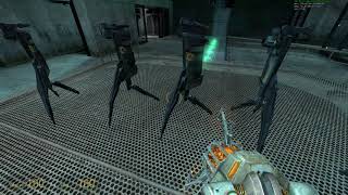 Half Life 2  Getting 8 friendly turrets to the teleporter [upl. by Leopold]