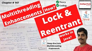 147 Reentrant Lock in Java  ReentrantLock  ReentrantLock in Java MultiThreadingJavaRedSysTech [upl. by Malda]