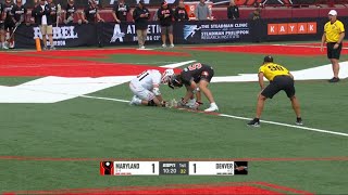 Joe Nardella vs Luke Wierman  MD Whipsnakes vs DEN Outlaws  PLL Faceoff Highlights  8924 [upl. by Nicolea414]