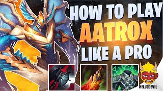 WILD RIFT  How To Play Aatrox Like A PRO  Challenger Aatrox Gameplay  Guide amp Build [upl. by Sillsby]