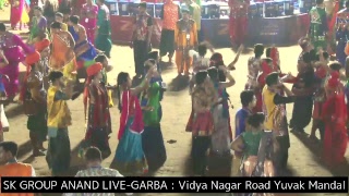 SK GROUP ANAND LIVE GARBA VRUNDAVAN VRYM 15102018 [upl. by Enerahs]