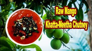 Short Raw Mango Khata Meeta Chutney [upl. by Yecies]