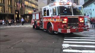 FDNY RESPONDING COMPILATION 36 FULL OF BLAZING SIRENS amp LOUD AIR HORNS THROUGHOUT NEW YORK CITY [upl. by Elbertina]