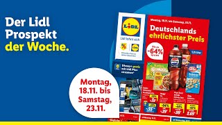 Der Lidl Prospekt der Woche  Angebote von Montag 1811 bis Samstag 2311 [upl. by Amitak]