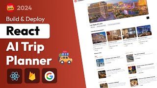 🚀 FullStack AI Trip Planner React Gemini AI Firebase amp TailwindCSS [upl. by Castor582]