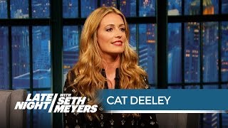 Cat Deeley on Hosting Awards Shows and Sneaking Booze into the Emmys  Late Night with Seth Meyers [upl. by Naerad]