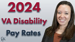 2024 VA Disability Pay Chart and Compensation Rates [upl. by Enileoj]