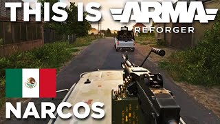 Narcos VS Mexican Army  Arma Reforger [upl. by Nywles]