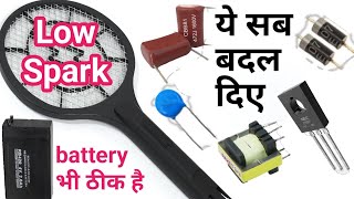 Mosquito Bat Low Spark Problem  Mosquito Bat Battery Repair  How To Repair Mosquito Racket [upl. by Rebmyk]