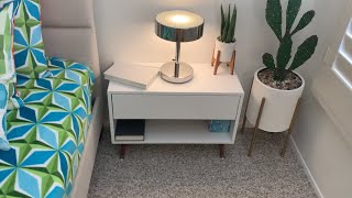 IKEA Hack transform an Eket storage unit into a midcentury modern nightstand [upl. by Evelin892]