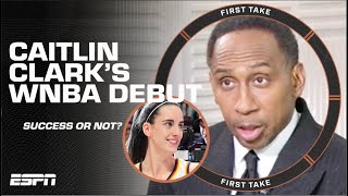 Stephen A Andraya Carter amp Chiney address Caitlin Clark’s WNBA Debut 👀  First Take [upl. by Aener430]