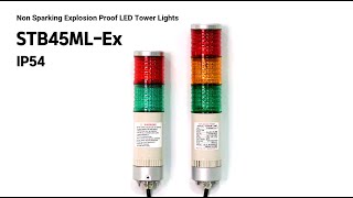 Qlight  STB45MLEx Non Sparking Explosion Proof LED Tower Lights [upl. by Adeehsar449]