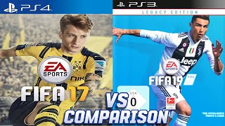 FIFA 17 PS4 Vs FIFA 19 PS3 [upl. by Hyacinthie]