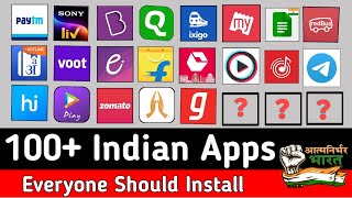 100 Indian apps list  Top Indian apps  Made in India app list  No Chinese App  India ka app [upl. by Chen]