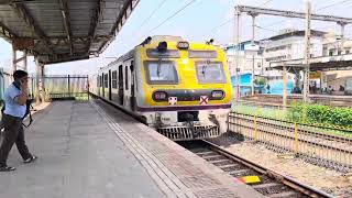 Bhayandar Local Train at Miraroad Railways Station Palghar ll Mumbai Local Train [upl. by Roderich]