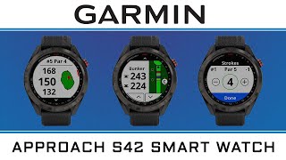 GARMIN Approach S42 Golf Watch FEATURES [upl. by Piggy732]