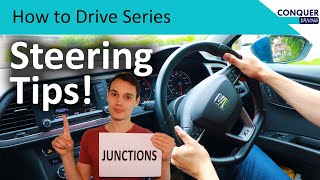 Tips for turning left and right when driving  steering tips at junctions [upl. by Nnylirak]