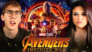 Part 1 OH SNAP Our First Time Watching AVENGERS INFINITY WAR 2018 REACTION Movie Reaction [upl. by Orit]