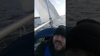 Jib sailing Hösttur med våran Segelbåt Albin 79 på Mälarenkan inget om segling [upl. by Jariv581]