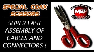 Special Coax Scissors  Tips amp Tricks for Easy Connector Assembly [upl. by Polky]