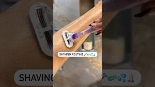 Satisfying SHAVING ROUTINE 🪒💦🧼🕯️ shorts shavingroutine [upl. by Maice]