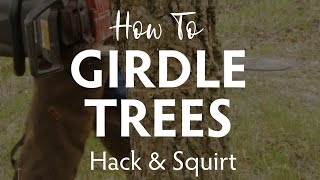 How to Girdle Trees [upl. by Nnayram]