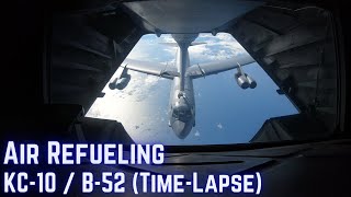 Air Refueling KC10  B52 TimeLapse [upl. by Monie532]