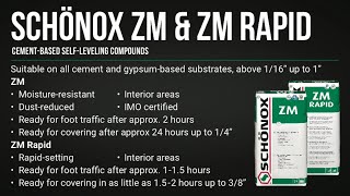 Schönox ZM and Schönox ZM Rapid  Product Series [upl. by Shwalb]