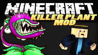 Minecraft Mods  KILLER PLANTS Mowzies Mobs Mod Showcase [upl. by Harbert]