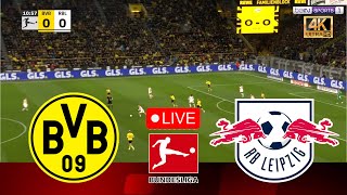 LIVE DORTMUND vs RB LEIPZIG Bundesliga 20242025 Full Match Streaming  Video PES 2021 Simulation [upl. by Catharina]