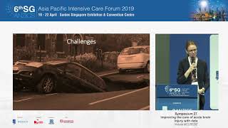 SGANZICS 2019 Improving the care of acute brain injury with data [upl. by Tioneb546]