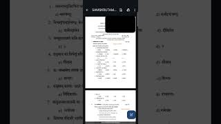 BMSCW 3RD SEM BCOM SAMSKRUTAM QUESTION PAPER 2024 [upl. by Bogosian]