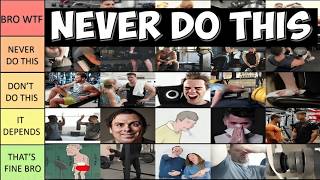 20 Most Annoying Things You Should NEVER Do At The Gym Tier List [upl. by Ecarret]