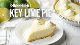 3Ingredient Key Lime Pie No Baking [upl. by Nojad]