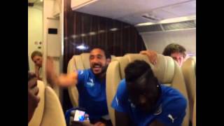 Jonas Gutierrez singing with NUFC teammates [upl. by Enened]